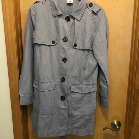 Lightweight linen trench coat - Picture 2 of 5